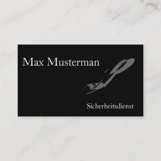 Serviço de segurança cartão de presentação