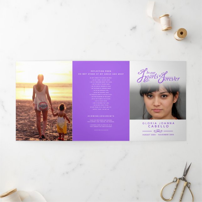 Serviço do programa funerário em nossos corações,  (Fora)