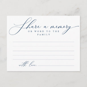 Serviço Funeral, Compartilhe uma memória, Cartão d