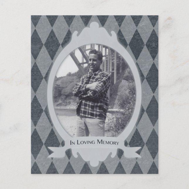 serviço funerário em memória amorosa (Frente)