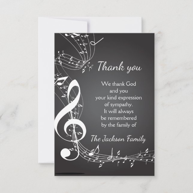 Serviço Memorial Agradece Notas Musicais Personali (Frente)