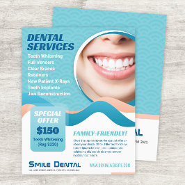 Serviços de Dentista Dental com Folheto de Oferta 