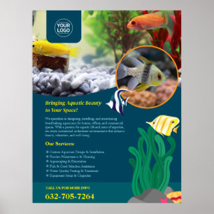 Serviços de instalação de aquário - Poster persona
