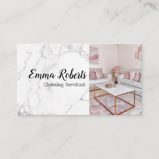 Serviços de Limpeza | Cartão de visita do Serviço  (Frente)