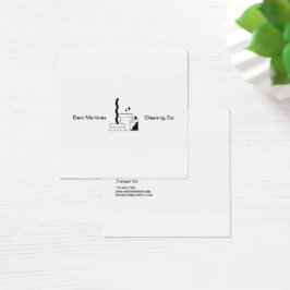 Serviços de limpeza simples de texto branco e pret