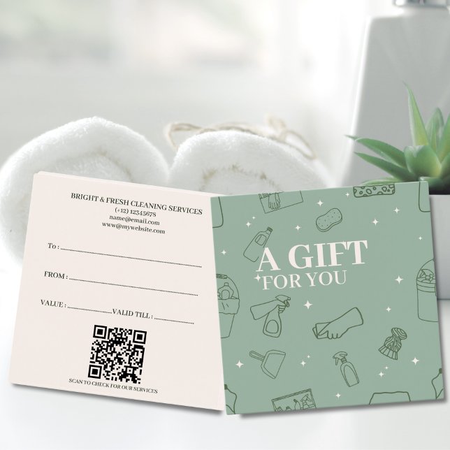 Serviços de Limpeza Simples e Minimalista de Creme (Criador carregado)