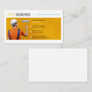 Serviços de pintura   Pintor na Cartão de visita d