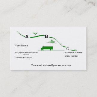 Serviços do transporte do cartão de visita