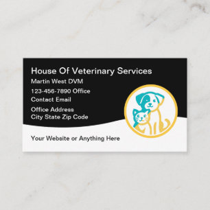 Serviços Veterinários Cartões de visitas Simples M