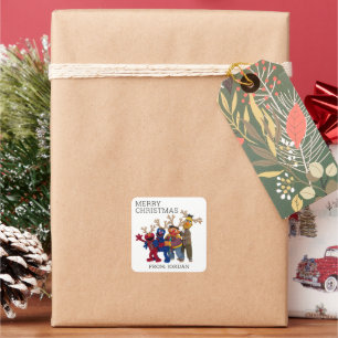Sésamo Street Pals   Etiqueta de presente de Natal