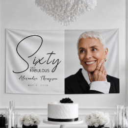 Sessenta e Fabuloso Foto em Negrito Aniversário de