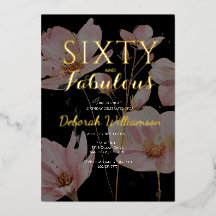 Sessenta e Fabuloso Preto Rosa Festa de Aniversári