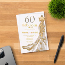 Sessenta e Fabuloso Vestido Dourado Aniversário de