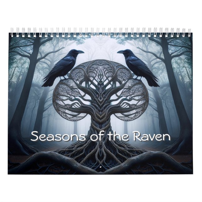 Sessões do calendário de 12 meses do Raven (Capa)