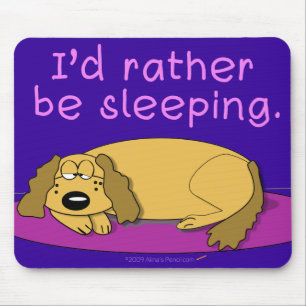 Sesta Mousepad do cão (marinho)