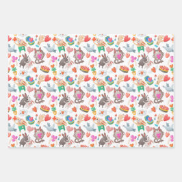 Set de hojas de papel de regalo