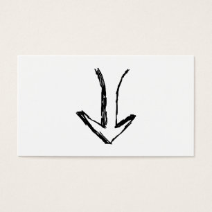 Seta Apontando Para Baixo Preto e Branco.