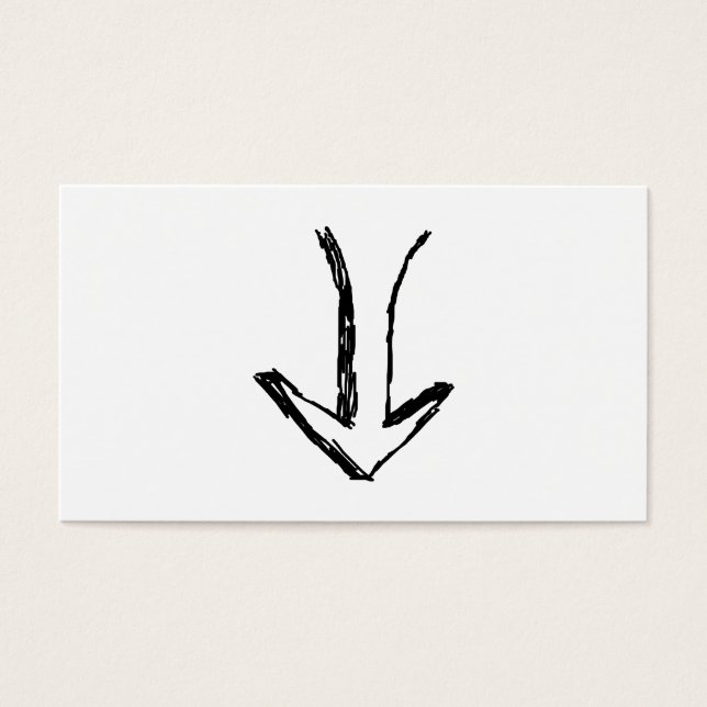 Seta Apontando Para Baixo Preto e Branco. (Frente)