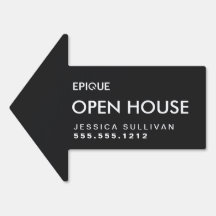 Seta Direcional Open House 18x24