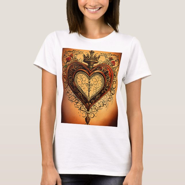 Seta do Amor: Camiseta Tradicional Inspirada na Ta (Frente)