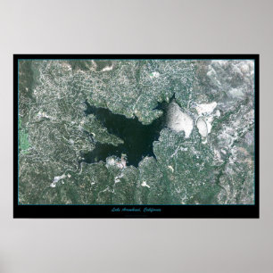 Seta do lago, poster do satélite de Califórnia