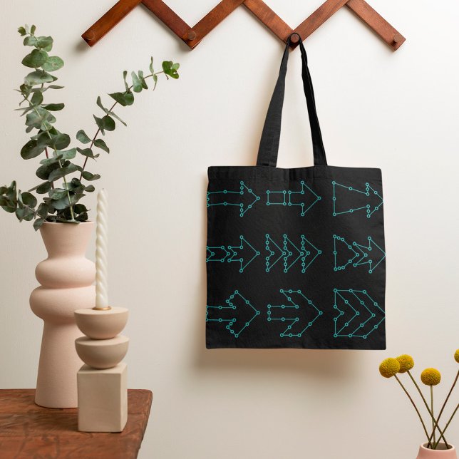 Seta Pontilhada Tote Bag (Criador carregado)