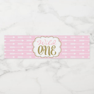 Seta Selvagem de Um primeiro aniversario Rótulos d