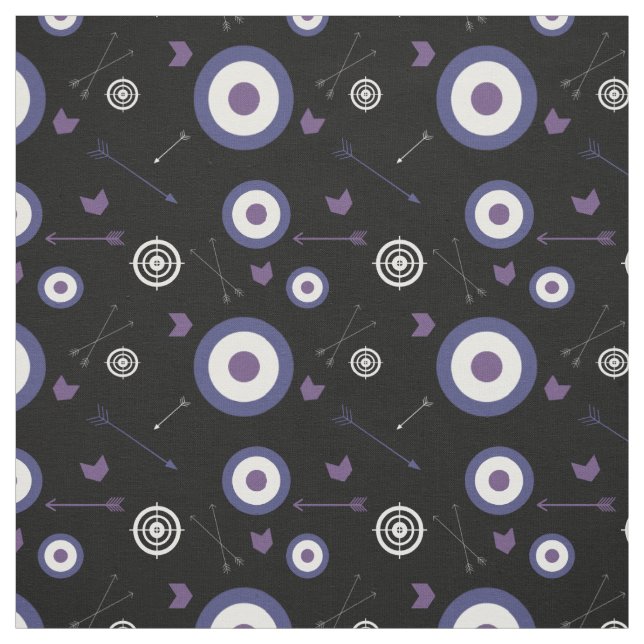 Setas e Alvos Tecido Roxo (Modelo)