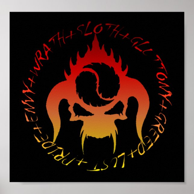 Sete pecados mortais poster (Frente)