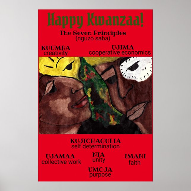 SETE PRINCÍPIOS DA KWANZAA poster (Frente)