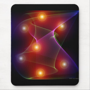 Sete sóis abstraem a arte Mousepad de Digitas