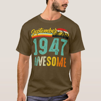 Setembro 1947 Camisa de Presente de Aniversário Vi