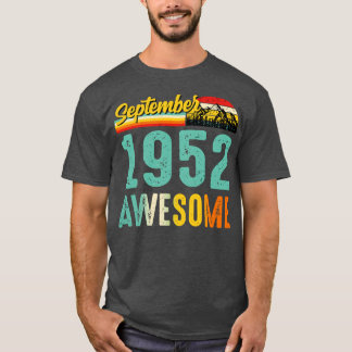 Setembro 1952 Camisa de Presente de Aniversário Vi