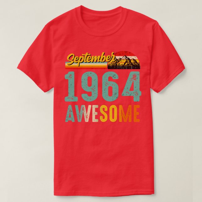 Setembro 1964 Camisa de Presente de Aniversário Vi (Frente do Design)