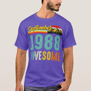 Setembro 1988 Camisa de Presente de Aniversário Vi
