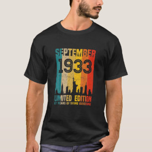 Setembro De 1933 T Camisa De 87 Anos De Idade 1933