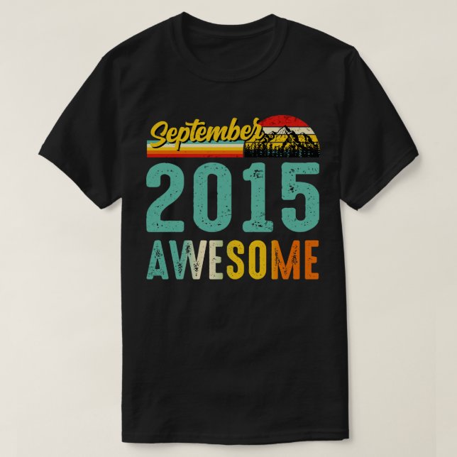 Setembro De 2015, Camisa De Presente De Aniversári (Frente do Design)