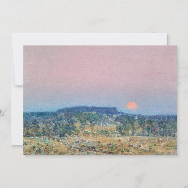 setembro Moonrise | Childe Hassam (Frente)