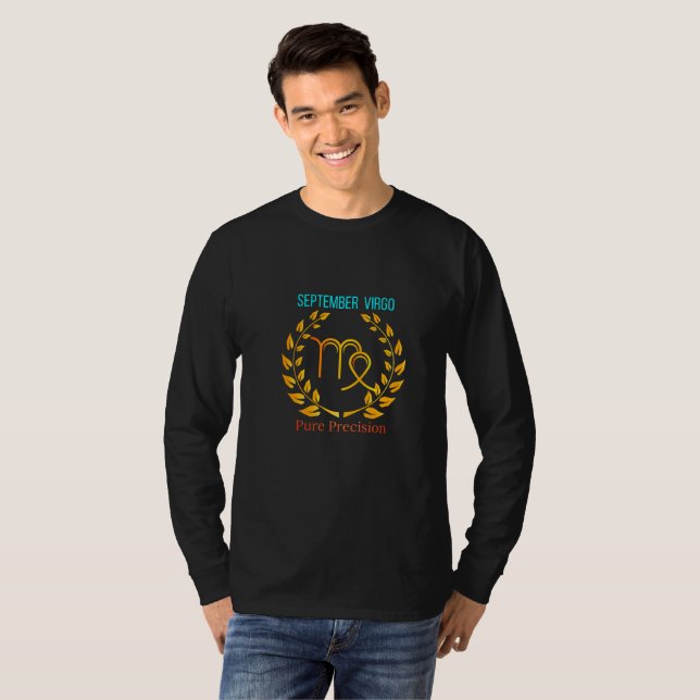 Setembro Virgo: Camisa T Precisão Pura (Frente Completa)