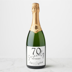 Setenta e Fabuloso Script Preto Aniversário de 70