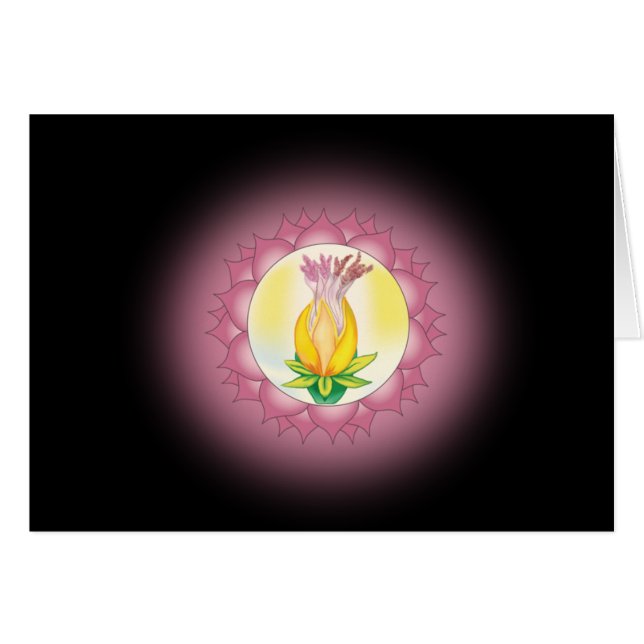 Sétima etapa ao cartão da alma com mantra (Frente Horizontal)