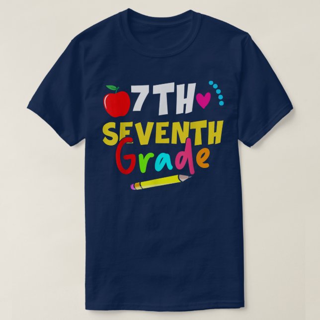 SÉTIMO ANO De Volta À Camisa De Professores (Frente do Design)