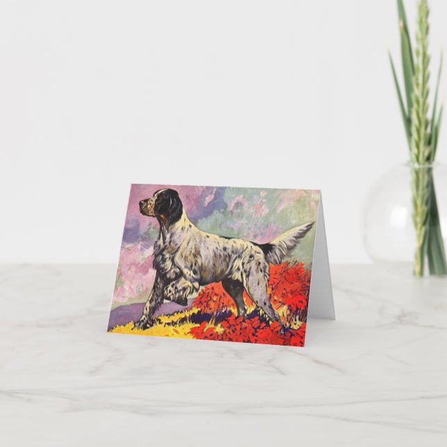 Setter de Llewellin do SETTER GR8 INGLÊS no CARTÃO (Frente)