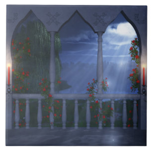 Seu Azulejo Decorativo do Manto Prateado