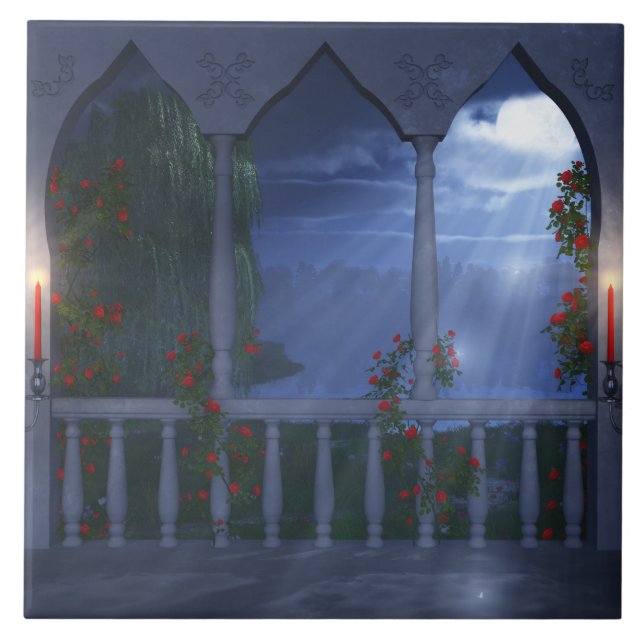 Seu Azulejo Decorativo do Manto Prateado (Frente)