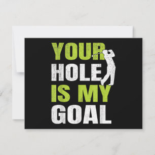 Seu Buraco É Meu Objetivo - Jogador de Golfe Humor