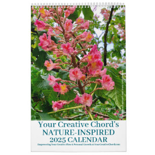 Seu Calendário Creative Chord Flowers 2025