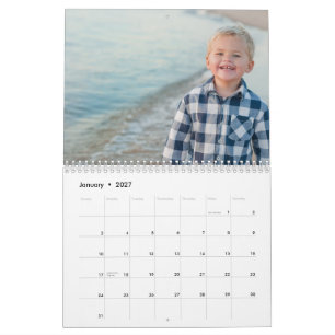 Seu Calendário de Fotos em Todas as Páginas