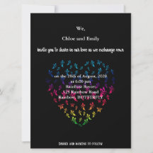 Seu Cartão de Convite para Casamento LGBTQ