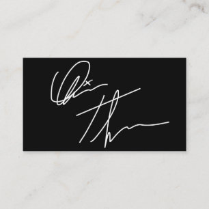 Seu Cartão de visita de Assinatura Personalizada